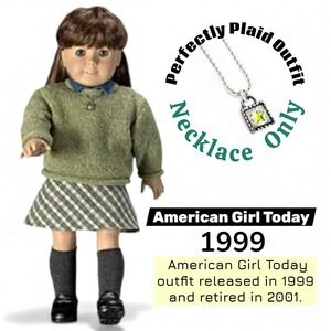 Pleasant Company American Girl of Today Perfectly Plaid Necklace Star 1999 VTG
